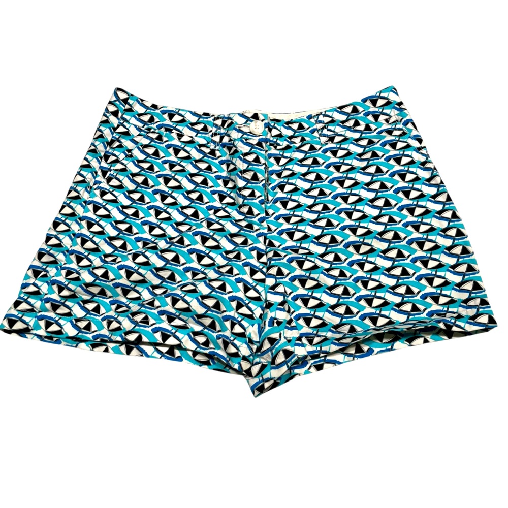 Crown and Ivy Blue Aqua Umbrella Shorts Women’s 12 – Stylish Summer Shorts‎